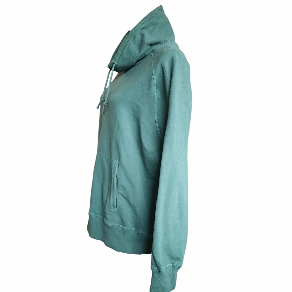 Nike Funnel Neck Pullover Hoodie in Green – Size M